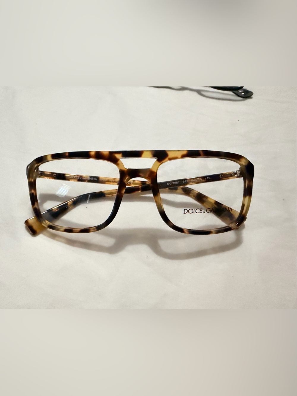 Dolce & Gabbana Men's Tortoiseshell Acetate Glasses - Brown/Black